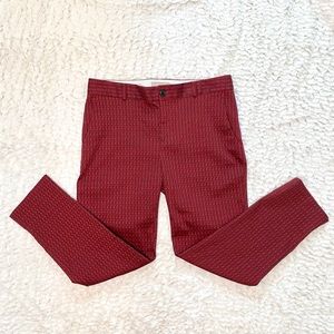 Banana Republic Maroon Medallion Pants Size 12